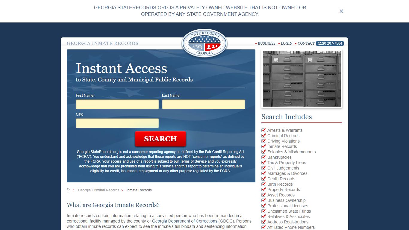 Georgia Inmate Records | Georgia.StateRecords.org